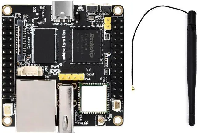 Main image of Luckfox Lyra Ultra RK3506B Linux Micro Development Board, Onboard 8GB eMMC, Integrates Triple-core ARM Cortex-A7 and ARM Cortex-M0 Processors @(Luckfox Lyra Ultra W)