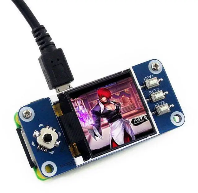 Main image of 1.44inch LCD Display HAT for Raspberry Pi Zero/Zero W/Zero WH/4B/3B, 128x128 Pixels, SPI Interface @