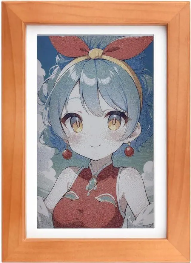 Main image of ESP32-S3-PhotoPainter 7.3inch E6 Full Color E-Paper Display with Solid Wood Photo Frame, 800 × 480 Resolution, Ultra-Long Standby (ESP32-S3-PhotoPainter)