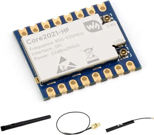 Main image of Core2021 HF Dual-Band LoRa Module, LR2021 Transceiver, Supports Sub-GHz, 2.4GHz and 1.5~2.5GHz Frequency Bands, Low-Power & Multi-Protocol IoT LoRaWAN Module @(Core2021-HF)