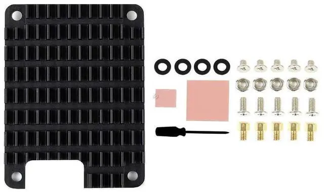 Main image of Aluminum Heatsink for Raspberry Pi Compute Module 4 CM4 Better Heat Dissipation Corrosion/Oxidation Resisting Notched for Antenna @(CM4-HEATSINK)