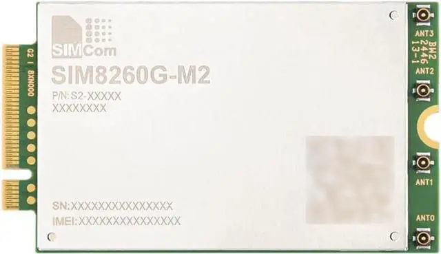 Main image of SIM8260G-M2 SIMCom Original 5G Sub-6G Module Based On Qualcomm Snapdragon X62, Adopts 3GPP 5G Release 16 Technology @(SIM8260G-M2)