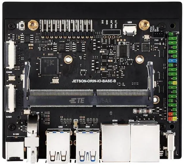 Main image of Super Dual Ethernet Base Board Compatible with Jetson Orin Nano and Jetson Orin NX Modules, Designed for Jetson Orin Nano Super AI Dev Kit @(Jetson-ORIN-IO-Base-B)