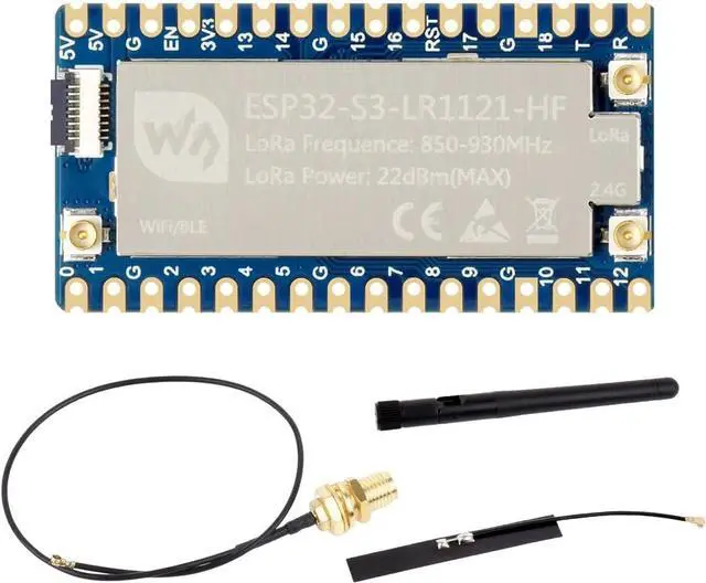 Main image of ESP32-S3 LoRa Development Board, Integrates LR1121 Third-Generation RF Chip, Supports Sub-GHz/2.4GHz LoRa Wireless Communication, HF Version, 850~930MHz Frequency @(ESP32-S3-LR1121-HF)
