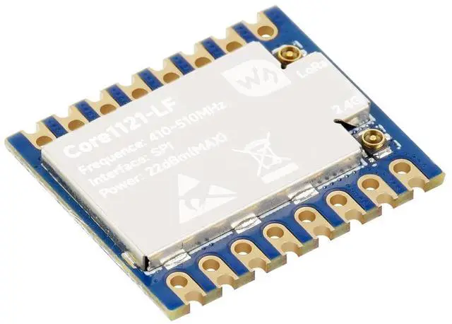 Main image of Core1121 LF Dual-Band LoRa Module, Based on Low-Power LR1121 Transceiver, Suitable for Sub-GHz and 2.4GHz Frequency Bands, 410~510MHz Frequency @(Core1121-LF)