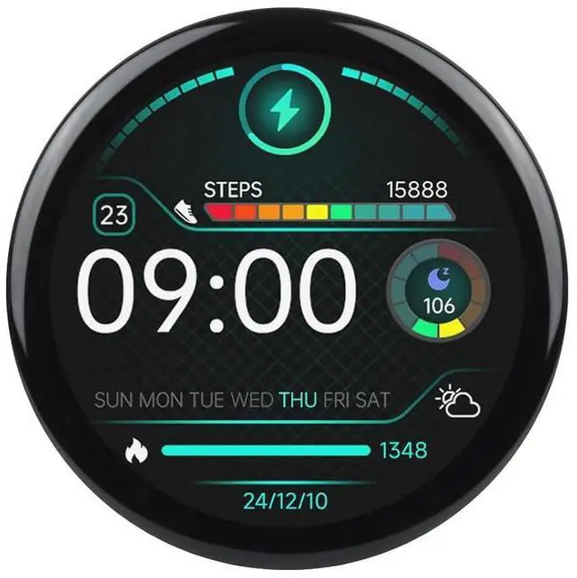 Main image of ESP32-S3 1.46inch 412×412 Round Capacitive Touch Display Board Supports Wi-Fi & BLT, Accelerometer and Gyroscope Sensor, Onboard Speaker and Microphone, with Case @(ESP32-S3-Touch-LCD-1.46)