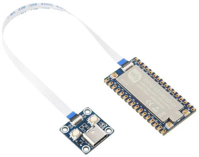 Main image of ESP32-S3 LoRa Dev Board, Integrates LR1121 Third-Generation RF Chip, Supports Sub-GHz/2.4GHz LoRa Wireless Communication, 410~510MHz Frequency, + USB Type-C Adapter @(ESP32-S3-LR1121-LF-Kit)