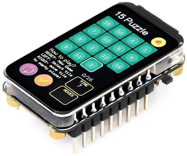 Main image of RP2350 1.47inch Display Development Board, 172×320, 262K Color, Based On RP2350 Dual-core Microcontroller, 150MHz, with Colorful RGB LED, Type-C USB Port, with Header @(RP2350-LCD-1.47-A-M)
