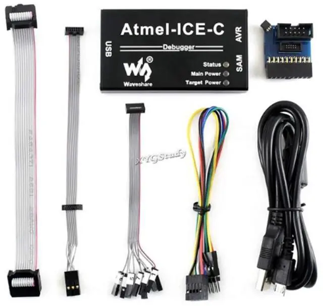 Main image of Compatible Powerful Atmel-ICE MCU AVR SAM Xmega Programmer Debugger On-chip Debug Supports JTAG aWire PDI debugWIRE SWD TPI SPI Interface Original ATMEL-ICE-PCBA Inside @XYGStudy