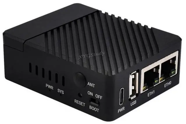 Main image of Mini Dual Gigabit Ethernet Mini-Computer Kit Designed for Raspberry Pi Compute Module 4 with Protection Metal Case (Assembled) (CM4-DUAL-ETH-MINI-BOX)