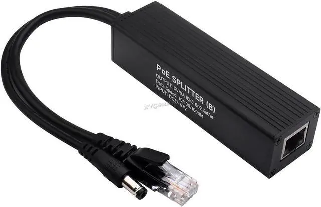 Main image of Industrial Gigabit PoE Splitter, for 5V 5A DC Power Output Port, Onboard MPS Control Chip, Safer and More Stable @(POE-SPLITTER-25W-5.5-2.1)
