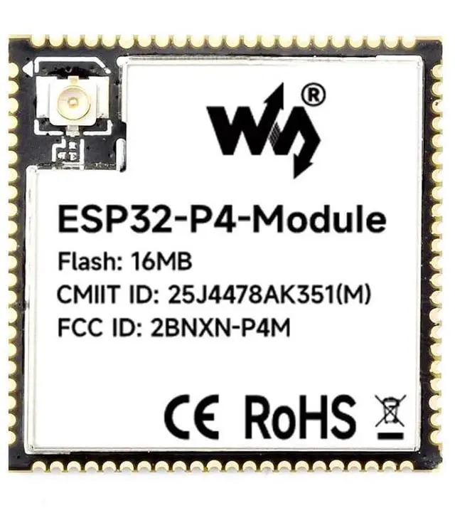 Main image of ESP32-P4-Module Core Board Based On ESP32-P4 and ESP32-C6 Dual-Chip Design, Supports 2.4GHz Wi-Fi and Bluetooth 5.3 @(ESP32-P4-Module)