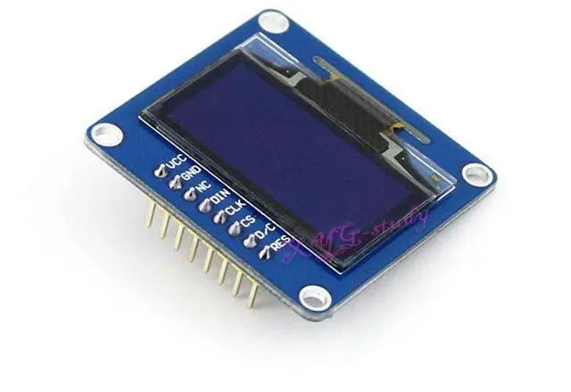 Main image of 1.3 inch OLED (B) SH1106 128 * 64 SPI I2C Interface Straight Vertical Blue Display Module @XYG
