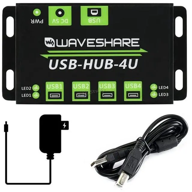 Main image of Industrial Grade USB HUB Extending with 4X USB 2.0 Ports for Industrial/Office Environments with Higher Level Device Requirements - USB-HUB-4U @