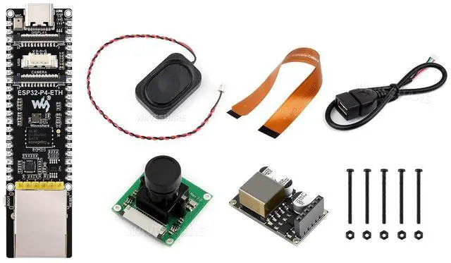 Main image of ESP32-P4-ETH High-Performance Development Board, Based On ESP32-P4, with 100 Mbps RJ45 Ethernet Port, with PoE Camera Module 8 2W Speaker etc. (ESP32-P4-POE-ETH-KIT-A)