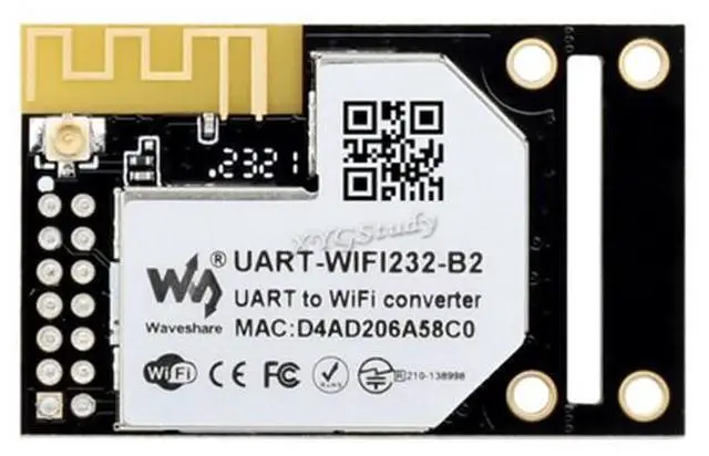 Main image of Industrial WiFi Module UART to WiFi and Ethernet Module Embedded UART Serial Server, Integrated 802.11b/g/n @(UART-WIFI232-B2)