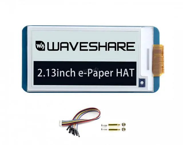 Main image of 2.13inch E-Ink Display HAT (V4) for Raspberry Pi 5/4B/3B+/3B/2B/B+/A+/Zero/Zero W/WH/Zero 2W Series Boards 250x122 Resolution SPI Interface Supports Partial Refresh @