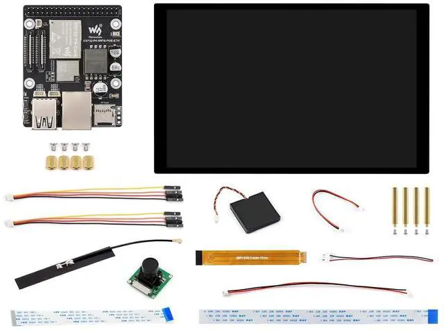 Main image of ESP32-P4-WIFI6-POE-ETH High-Performance Dev Board, Based On ESP32-P4 and ESP32-C6, Supports Wi-Fi 6 and BLT 5 (LE), PoE Module, Bundle with 10.1inch Screen @(ESP32-P4-WIFI6-POE-ETH-D)