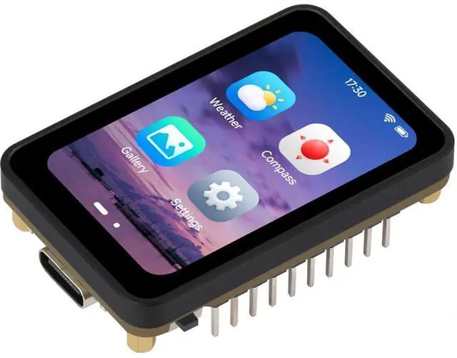Main image of ESP32-C6 1.64inch AMOLED Touch Display Development Board, 280 × 456 Resolution, 16.7M Color, QSPI Interface, Supports Wi-Fi 6 and BLE 5, + Pre-soldered Header @(ESP32-C6-Touch-AMOLED-1.64-M)
