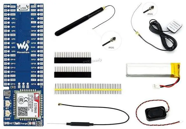 Main image of SIM868 GSM/GPRS/GNSS Module for Raspberry Pi Pico with Bluetooth Connection Supports 2G Communication Phone Call SMS GNSS Positioning @(Pico-SIM868-GSM/GPRS/GNSS)