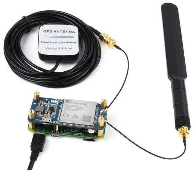 Main image of LTE Cat-4 4G / 3G / 2G GNSS Positioning Global Band HAT for Raspberry Pi Based on SIM7600G-H Wireless Communication Telephone Call SMS for Pi Zero/Zero W/PC @(SIM7600G-H 4G HAT (B))