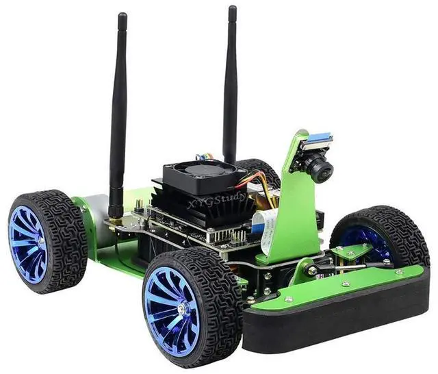 Main image of JetRacer AI Kit Accessories for Jetson Nano to Build AI Racing Robot Car with Front Camera Eye Dual Mode Wireless WiFi for Deep Learning Self Driving Vision Line Following DonkeyCar @
