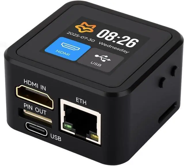 Main image of Luckfox PicoKVM, Compact IP KVM Remote Management Tool with 1920×1080@60fps HDMI Input, 1.54" Touch Display & Case for Efficient Device Control, HID Output @(Luckfox PicoKVM)