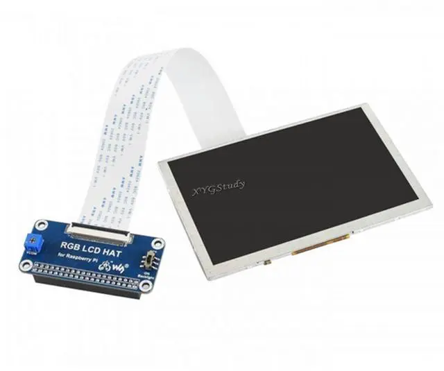 Main image of 5inch IPS 800x480 Display LCD DPI Interface no Touch Supports Raspbian Ubuntu OSMC Compatible with Raspberry Pi 2 3 4 5 Model B B+ A+ Zero Pico W WH @