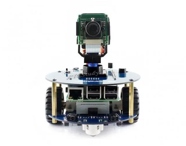Main image of AlphaBot2 Robot Building Robotic Starter Kit for Raspberry Pi 3 Model B+ with Camera IR Remote Controller @
