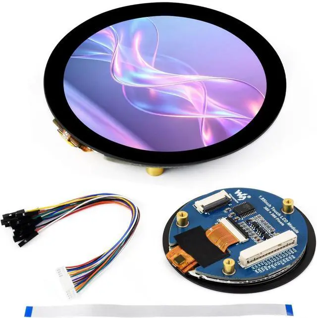 Main image of 1.85inch Touch LCD Display Module, 360×360 Resolution, 262K Color, QSPI and I2C Communication, Built-in ST77916 Display Driver Chip and CST816S Touch Control Chip @
