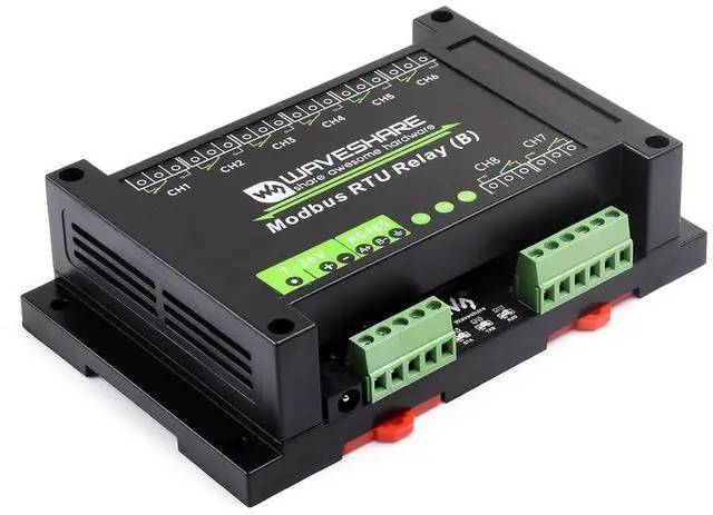 Main image of 8-CH Modbus RTU Relay Module with RS485 Interface, Modbus RTU Protocol, 7~36V Power Supply, Multi Isolation Protection Circuits Such as Power Isolation, Magnetical Isolation, TVS Diode etc.