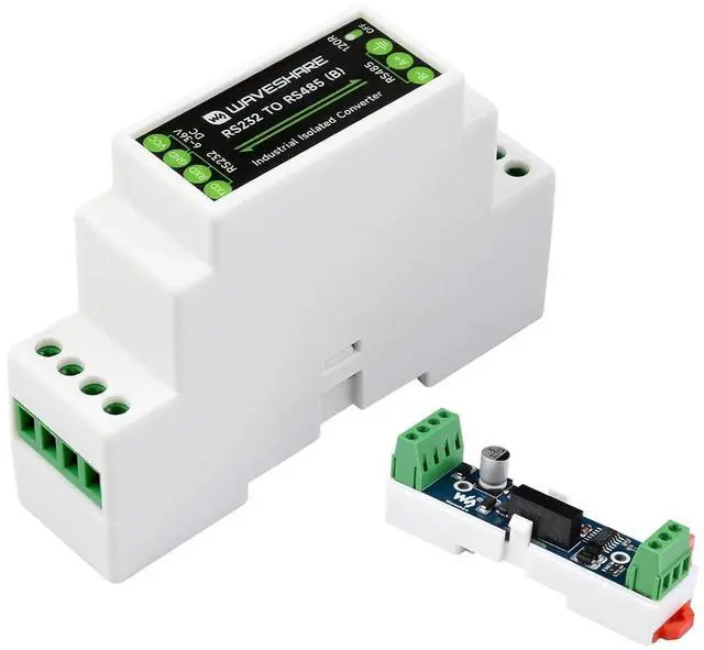 Main image of RS232 to RS485 Converter Active Digital Isolation Serial Converter Rail-Mount Serial Server with Multi-Isolation Protection, up to 1.2km Transmission Distance, Safe and Stable