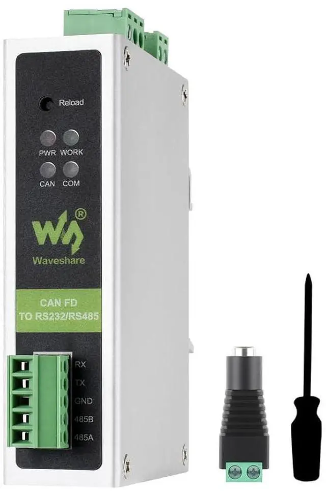 Main image of CAN FD to RS232/RS485 Bidirectional Converter, 5Kbps~1Mbps CAN FD Arbitration Domain Baud Rate, 100Kbps~5Mbps CAN FD Data Domain Baud Rate, Compatible with CAN FD and CAN 2.0A/2.0B Protocols