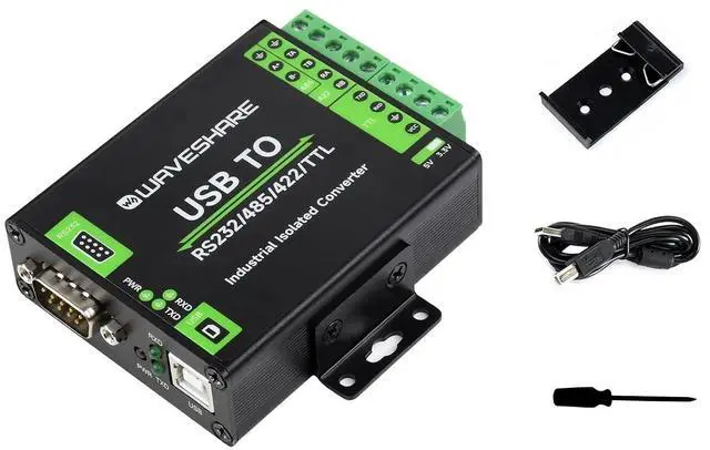 Main image of USB to RS232/485/422/TTL Converter Adopt Original FT232RNL Chip, Industrial Isolated USB Converter with Multiple Protection, Support Multi Communication Interface Conversion and Multi System