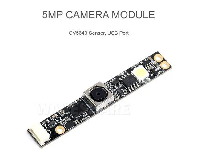 Alt view image 3 of 6 - 5MP USB Camera Module (B) 1080P Video Recording Auto-Focus Camera for Windows Linux, OV5640 USB2.0 Webcam Board 2.8 Aperture 68° FOV 3.29mm Focus Length
