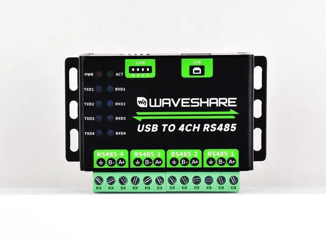 Alt view image 7 of 7 - USB to RS485 Converter Communication Module Extending USB to 4CH RS485, Transmission Distance up to 1.2km, Multi Protection Circuits, Support Win11/10/8.1/8/7 Mac Linux Android etc.