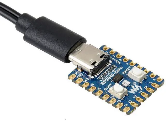 Alt view image 3 of 7 - RP2040-Zero Pico-Like MCU Development Board Based on Raspberry Pi RP2040 Microcontroller Chip, Dual-core Arm Processor, Multi-Function GPIO Pins, USB-C Connector, Tiny Size Easy Integration