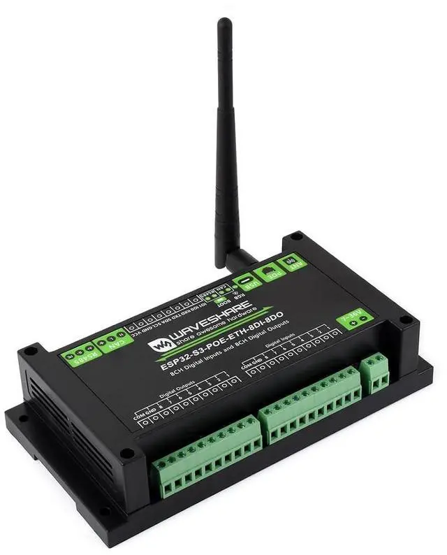 Main image of ESP32-S3 8-Ch Digital Input & Output Controller, Dual-core Processor, Built-in PoE Module, Support WiFi/Bluetooth / RS485 / CAN/ETH Port, etc. Multiple Isolation Protection Circuits