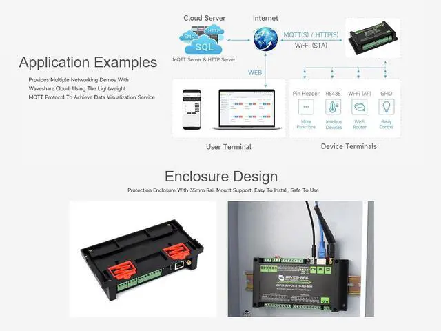 Alt view image 7 of 7 - ESP32-S3 8-Ch Digital Input & Output Controller, Dual-core Processor, Built-in PoE Module, Support WiFi/Bluetooth / RS485 / CAN/ETH Port, etc. Multiple Isolation Protection Circuits