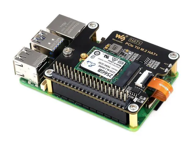 Alt view image 6 of 7 - PCIe to M.2 M Key Adapter for Raspberry Pi 5, Support NVMe Protocol M.2 SSD with 2230/2242 Size, PCI-E×1 Gen2 or Gen3 Mode, Support Booting from SSD for PI5, High-Speed Reading/Writing