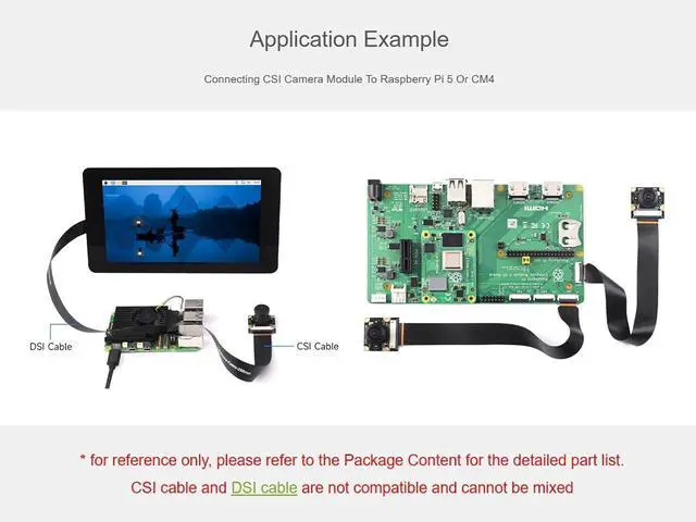 Alt view image 5 of 7 - CSI FPC Flexible Cable for Raspberry Pi 5, 22Pin to 15Pin Pi5 Camera Cable Suitable for CSI Camera Modules, More Stable Signal Transmission (300mm)