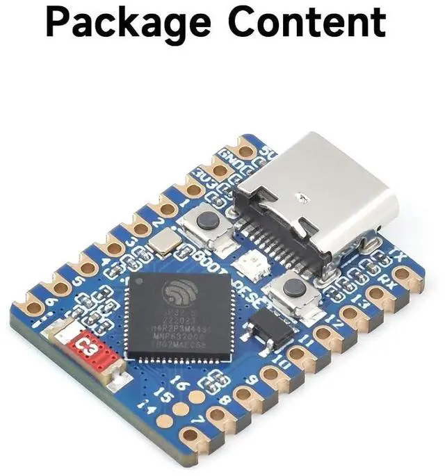 Alt view image 2 of 7 - ESP32-C3 Mini Development Board, Based On ESP32-C3FN4 Single-Core Processor, 160MHz Running Frequency, 2.4GHz Wi-Fi & Bluetooth 5