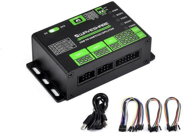 Main image of USB to UART/I2C/SPI/JTAG Converter Support USB to 2-ch UART, or USB to 1-ch UART + 1-ch I2C + 1-ch SPI, or USB to 1-ch UART + 1-ch JTAG, Support Win11/10/8.1/8/7, Linux etc. Multi System