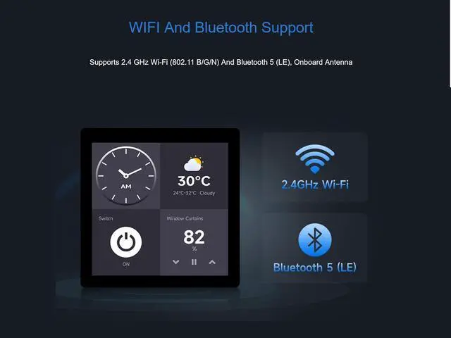 Alt view image 5 of 7 - ESP32-S3 4inch LCD Touch Screen Development Board onboard 480×480 5-Point Touch Display, 32-Bit LX7 Dual-Core Processor, Support 2.4GHz Wi-Fi&Bluetooth 5, Expansion of Multiple Peripherals