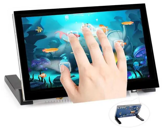 Main image of 5inch DSI LCD Touch Display for Raspberry Pi 5/4B/CM4/3B+/3A+/3B/CM3+/CM3, 1024x600 Pixels 5inch Capacitive Touch Screen, IPS Panel, DSI Interface, Driver-Free