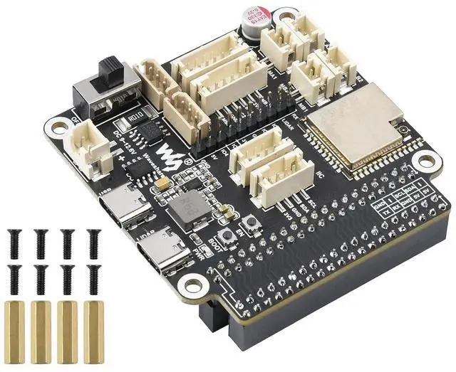 Main image of General Driver Board for Robots, Based on ESP32, Rich Peripheral Interfaces, Support WiFi, Bluetooth and ESP-Now Communications, Compatible with Raspberry Pi and Jetson Nano