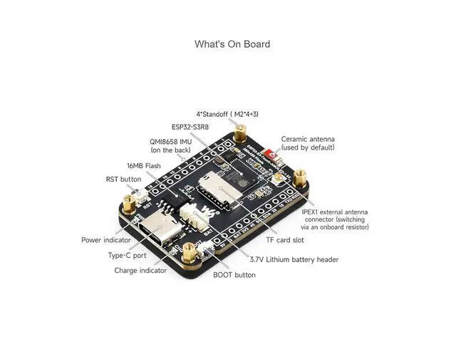 Alt view image 7 of 7 - ESP32-S3 1.64inch AMOLED Touch Display Development Board, 280×456 Resolution, 16.7M Color, QSPI Interface, Wi-Fi and BLE-5 Support, Onboard 6-Axis IMU, TF Card Slot, USB, UART, I2C, etc.