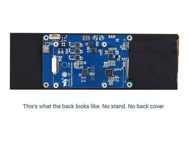 Alt view image 2 of 7 - 7.9inch Touchscreen Display for Raspberry Pi 4B/3B+/3A+, 480×1280 Resolution IPS Screen, DSI Interface, Capacitive Touch Panel Support up to 5 Points Touch