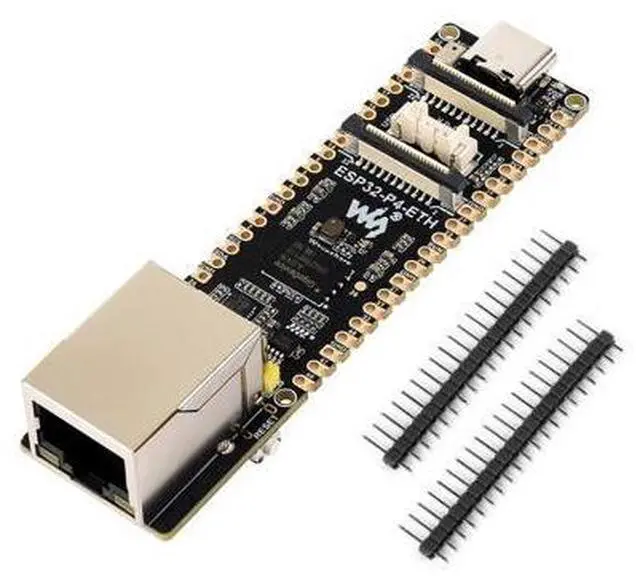 Main image of ESP32-P4 Ethernet Development Board Based on ESP32-P4 Chip, with 100M RJ45 ETH Port, MIPI-CSI/DSI, Microphone, Speaker Header, PoE Module & Power Supply Header, USB OTG 2.0 HS, etc.