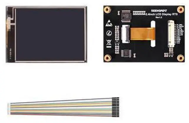 Main image of 2.4 Inch Resistive Touch Screen LCD Module, 320x240 SPI TFT Display with ILI9341 Driver & XPT2046 Touch Controller, 3.3V/5V HMI Development Display for DIY Embedded Projects